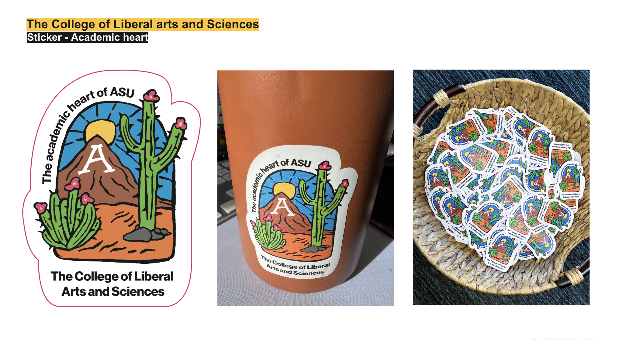A sticker design for The College.