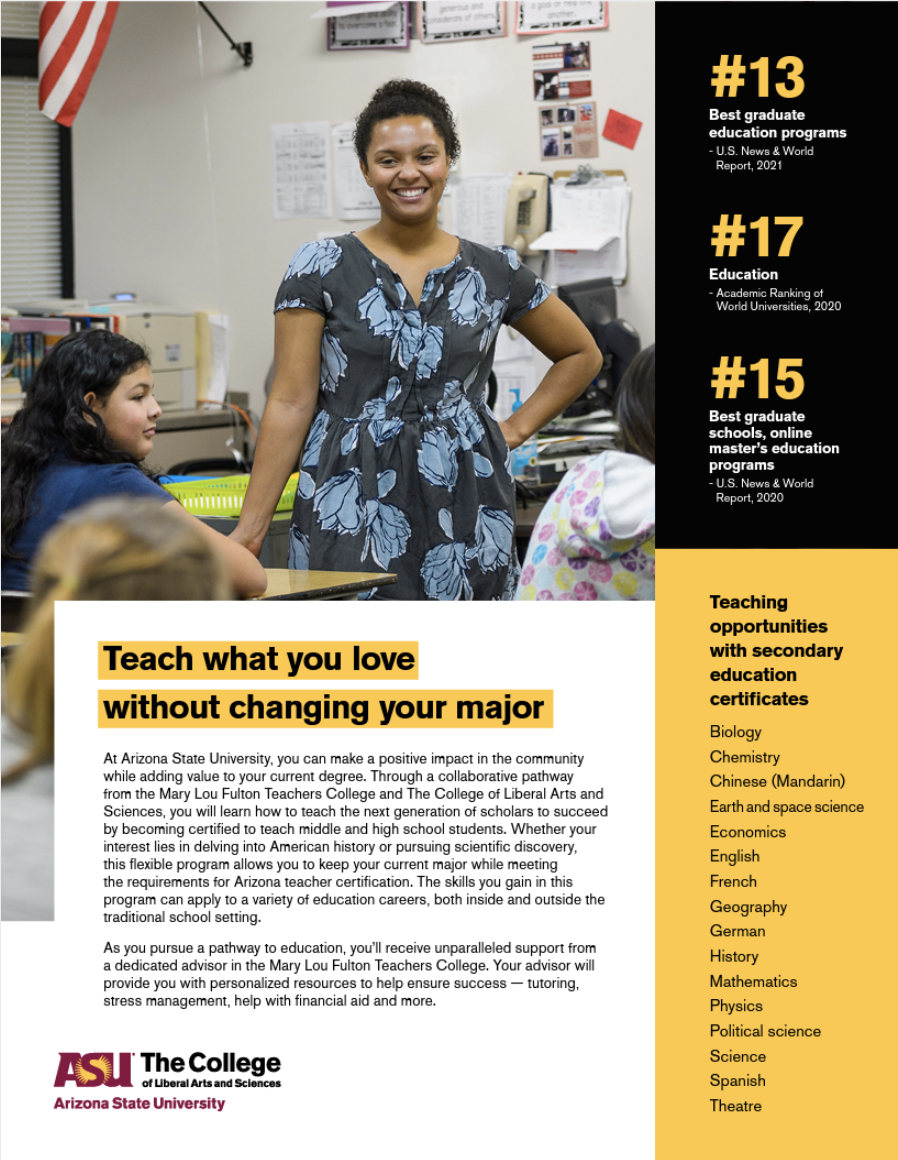 Pre-education brochure.